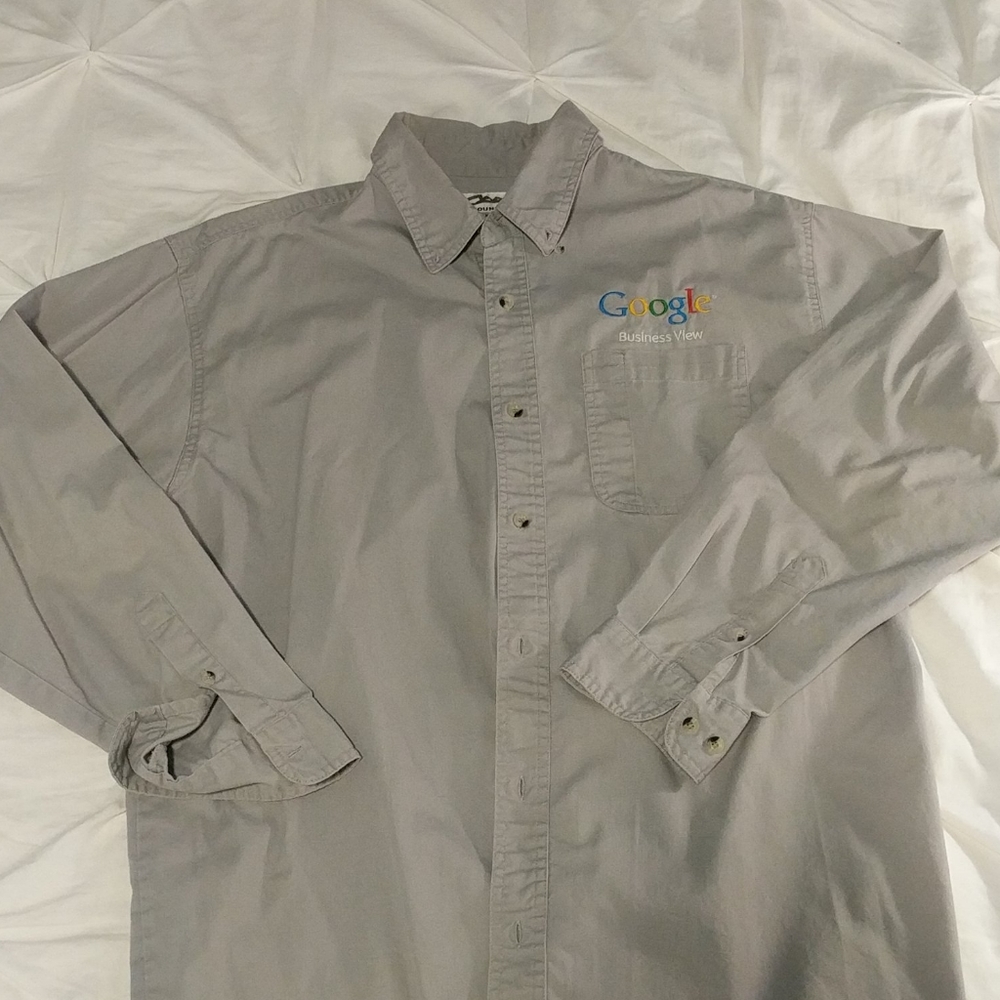 Vintage Google Business View Button Down